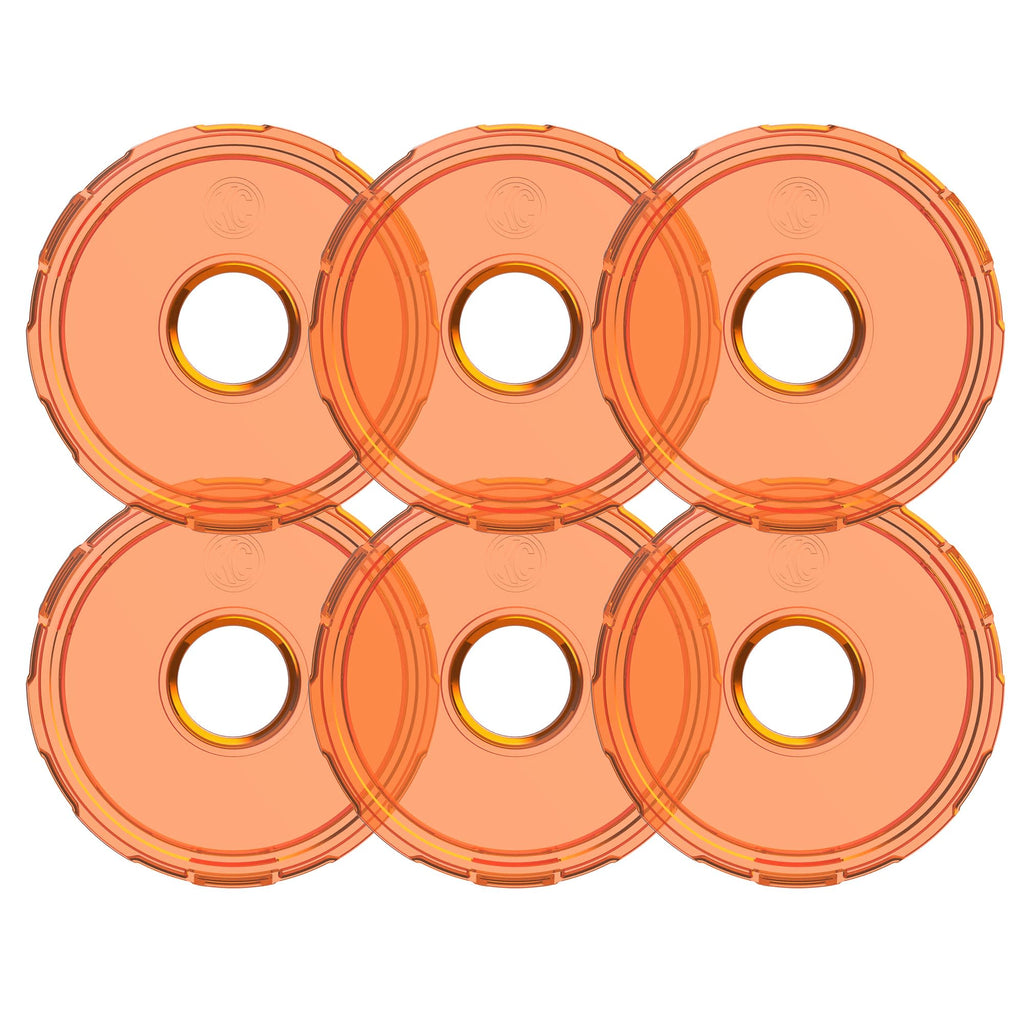 KC HiLiTES 4412 KC Cyclone 2.0 LED - Replacement Lens - Amber - 6-PK
