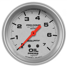 Load image into Gallery viewer, AutoMeter 4421-J GAUGE, OIL PRESSURE, 2 5/8", 7.0KG/CM2, MECHANICAL, ULTRA-LITE
