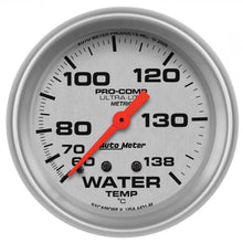 Load image into Gallery viewer, AutoMeter 4431-M GAUGE, WATER TEMP, 2 5/8", 60-140?C, MECHANICAL, ULTRA-LITE