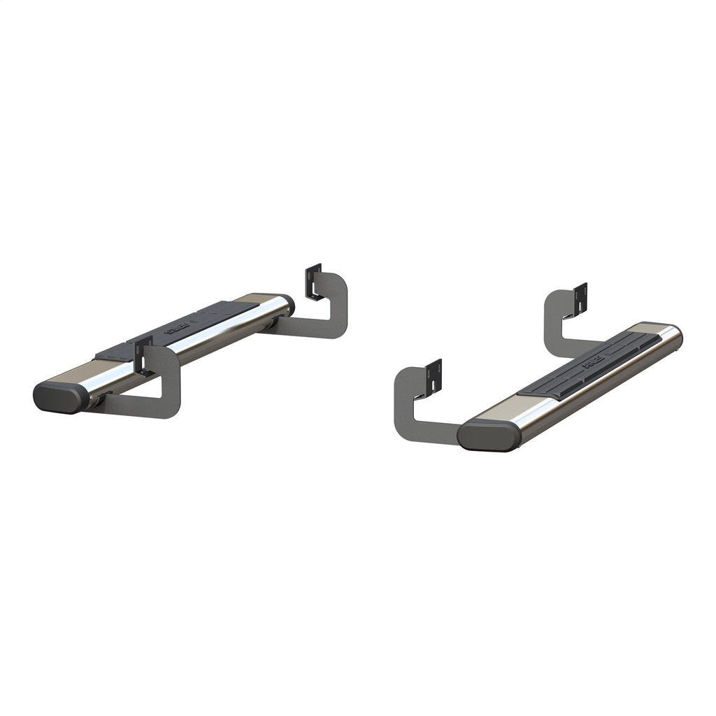 ARIES 4444017 6in. x 53in. Polished Stainless Oval Side Bars; Select Ford F-150 - Truck Part Superstore