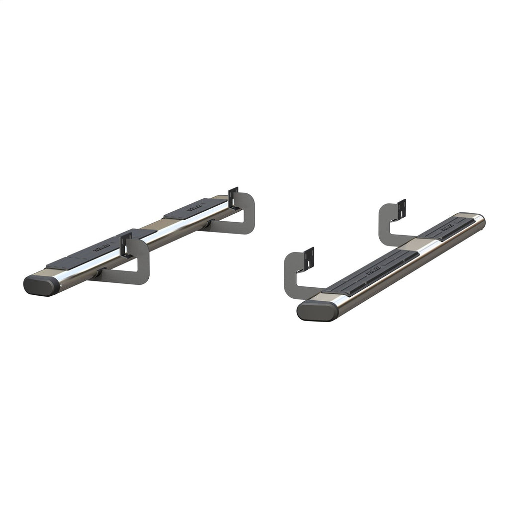 ARIES 4444018 6in. x 75in. Polished Stainless Oval Side Bars; Select Ford F-150 - Truck Part Superstore