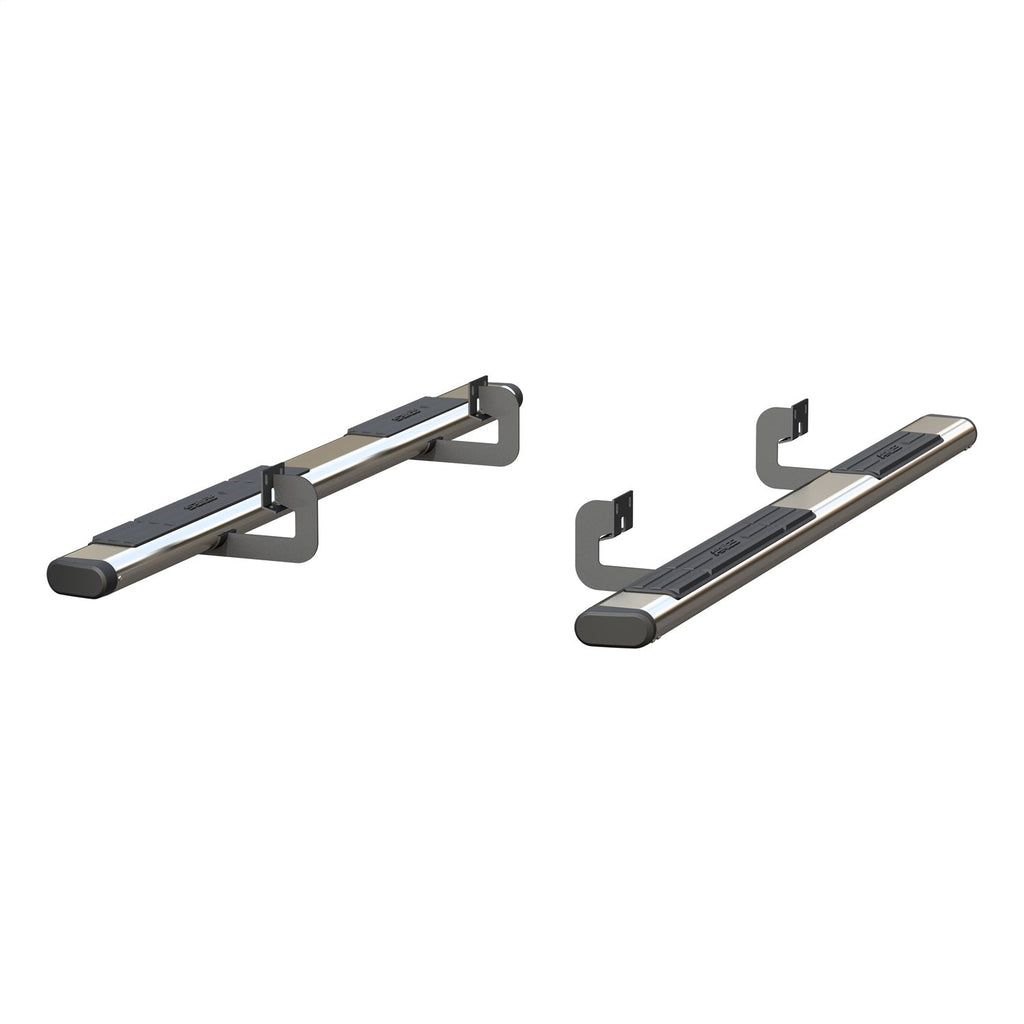 ARIES 4444019 6in. x 85in. Polished Stainless Oval Side Bars; Select Ford F-150 - Truck Part Superstore