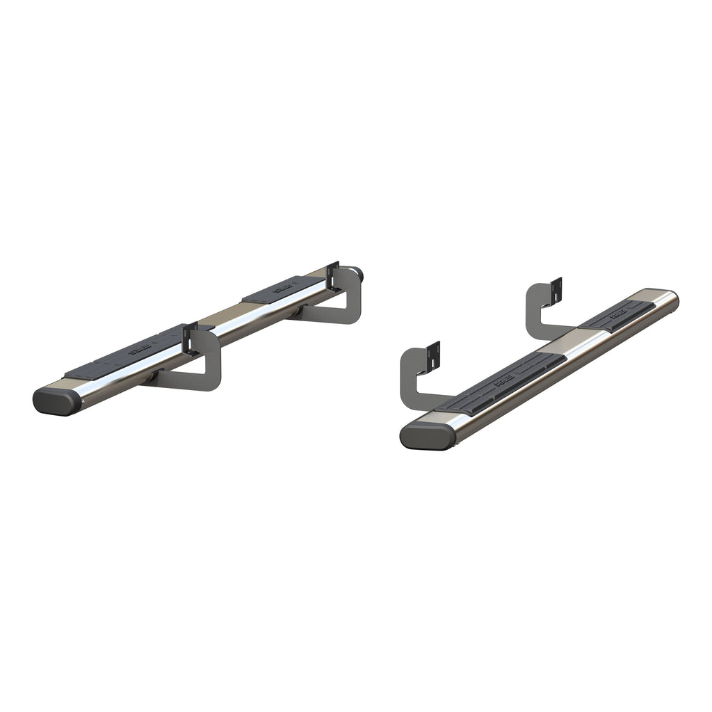 ARIES 4444019 6in. x 85in. Polished Stainless Oval Side Bars; Select Ford F-150 - Truck Part Superstore