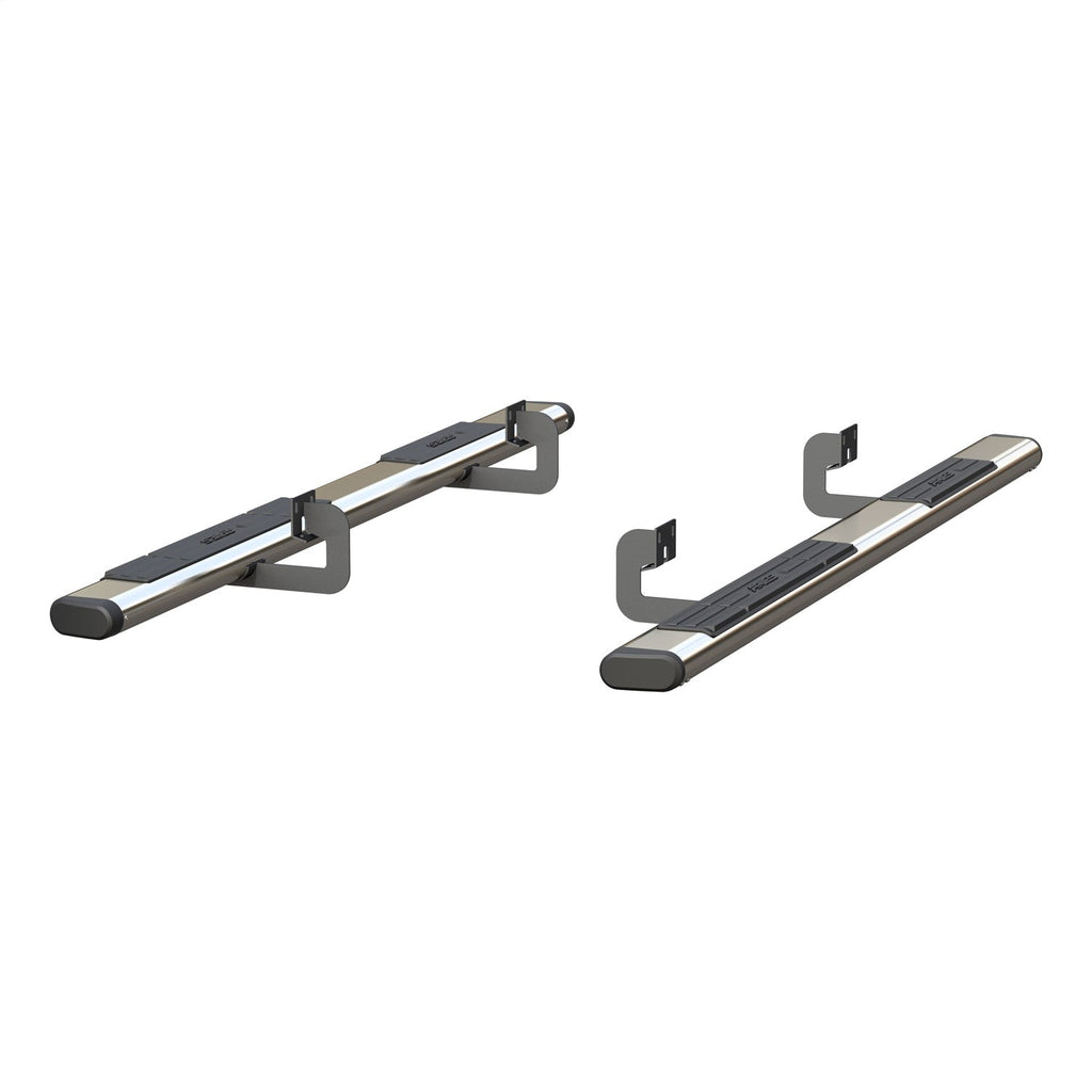 ARIES 4444020 6in. x 91in. Polished Stainless Oval Side Bars; Select Ford F-150 - Truck Part Superstore