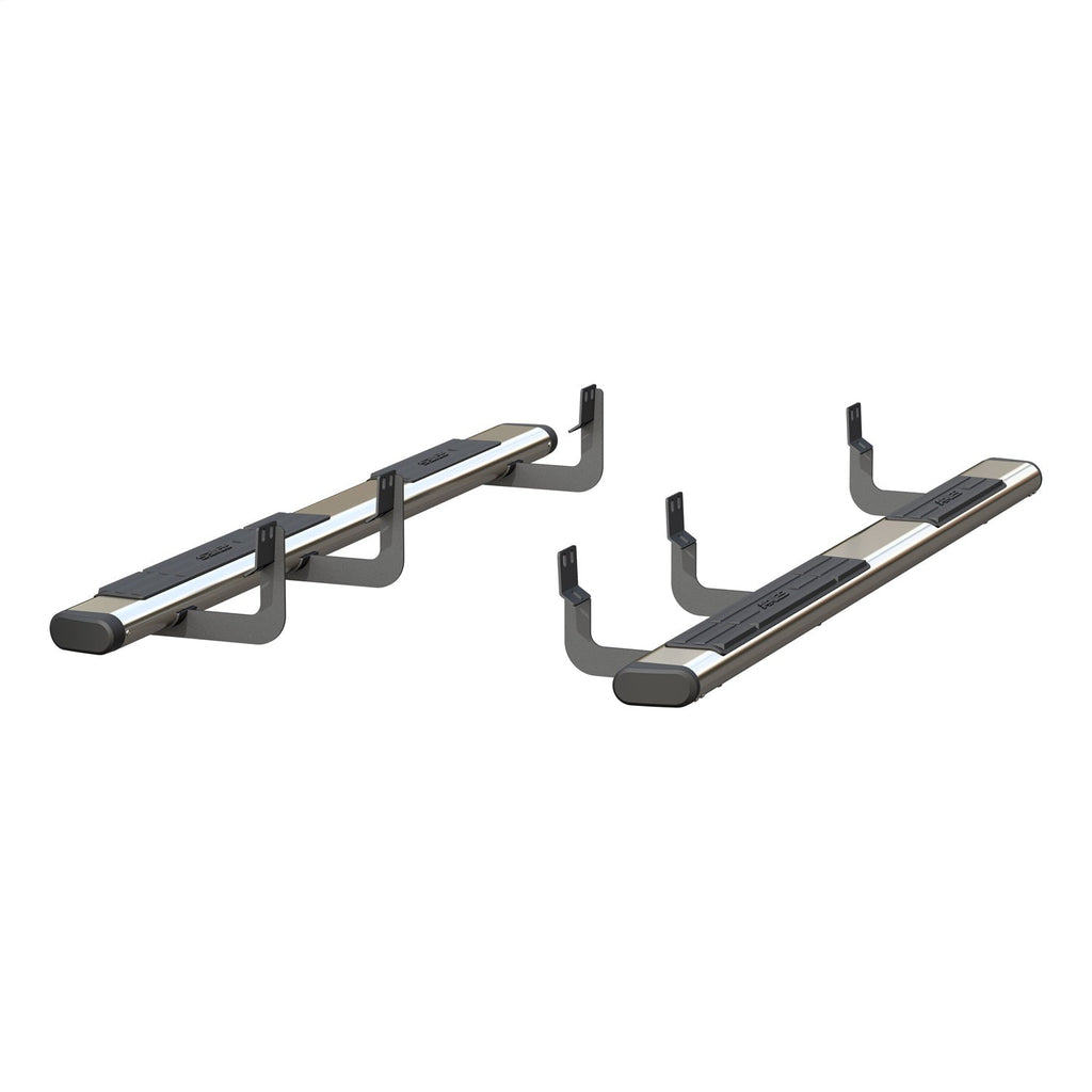 ARIES 4444041 6in. x 85in. Polished Stainless Oval Side Bars; Select Nissan Titan; XD; Armada - Truck Part Superstore