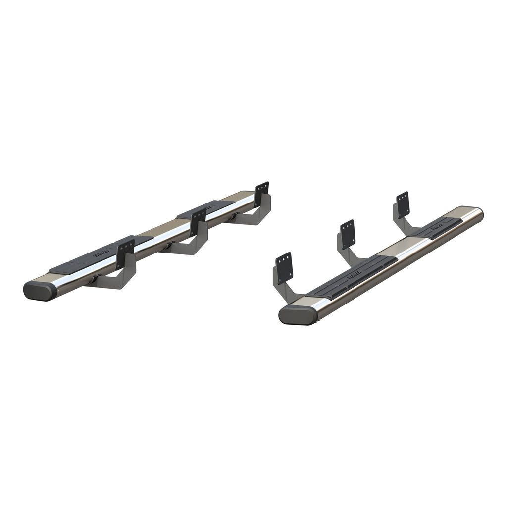 ARIES 4444047 6in. x 91in. Polished Stainless Oval Side Bars; Select Ram 1500 Crew Cab - Truck Part Superstore