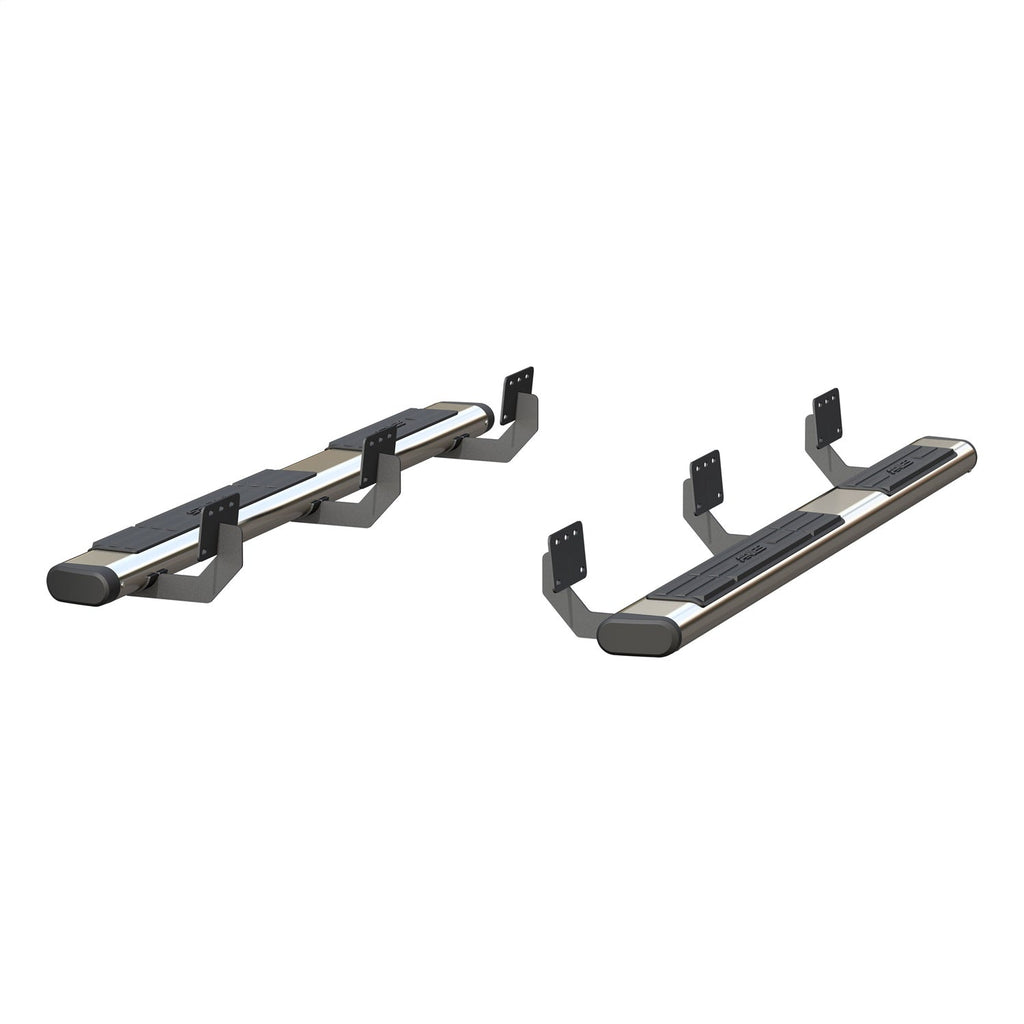 ARIES 4444048 6in. x 75in. Polished Stainless Oval Side Bars; Select Ram 1500 Quad Cab - Truck Part Superstore