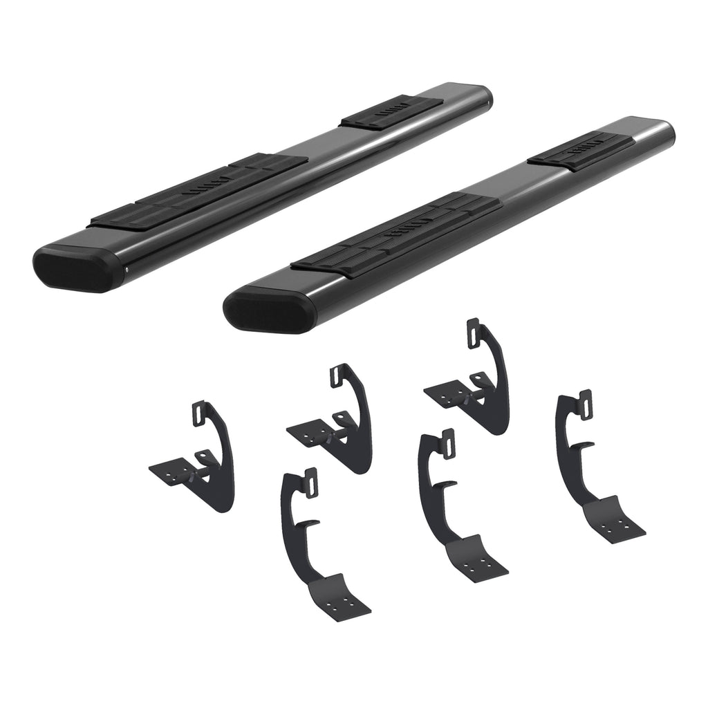ARIES 4445013 ARIES 4445013 6 x 85-Inch Oval Black Aluminum Nerf Bars; Select Dodge Ram 1500 - Truck Part Superstore