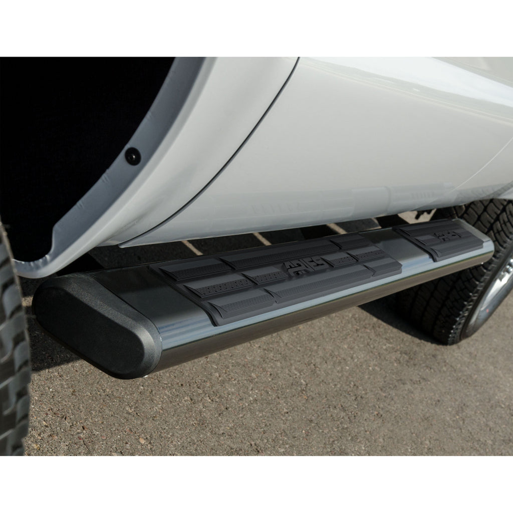 ARIES 4445025 6in. x 85in. Black Aluminum Oval Side Bars; Select Ford F-250; F-350; F-450; F-5 - Truck Part Superstore