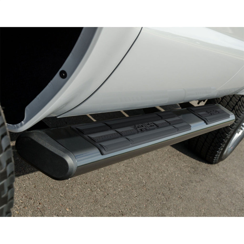 ARIES 4445026 6in. x 91in. Black Aluminum Oval Side Bars; Select Ford F-250; F-350; F-450; F-5 - Truck Part Superstore