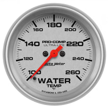 Load image into Gallery viewer, AutoMeter 4455 GAUGE, WATER TEMP, 2 5/8", 260?F, DIGITAL STEPPER MOTOR, ULTRA-LITE