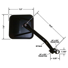 Load image into Gallery viewer, Cipa USA 44701 OE Replacement Mirror for Select Jeep CJ5, Jeep CJ7, Jeep Scrambler, Jeep Wrangler