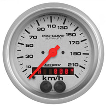 Load image into Gallery viewer, AutoMeter 4480-M GAUGE, SPEEDOMETER, 3 3/8", 225KM/H, GPS, ULTRA-LITE