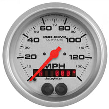 Load image into Gallery viewer, AutoMeter 4480 GAUGE, SPEEDOMETER, 3 3/8", 140MPH, GPS, ULTRA-LITE
