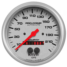 Load image into Gallery viewer, AutoMeter 4481-M GAUGE, SPEEDOMETER, 5", 225KM/H, GPS, ULTRA-LITE