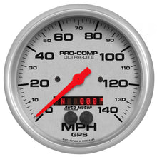 Load image into Gallery viewer, AutoMeter 4481 GAUGE, SPEEDOMETER, 5", 140MPH, GPS, ULTRA-LITE