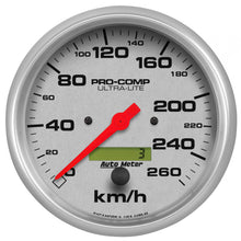 Load image into Gallery viewer, AutoMeter 4489-M GAUGE, SPEEDOMETER, 5", 260KM/H, ELEC. PROG. W/ LCD ODO, ULTRA-LITE