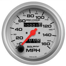 Load image into Gallery viewer, AutoMeter 4493 GAUGE, SPEEDOMETER, 3 3/8", 160MPH, MECHANICAL, ULTRA-LITE