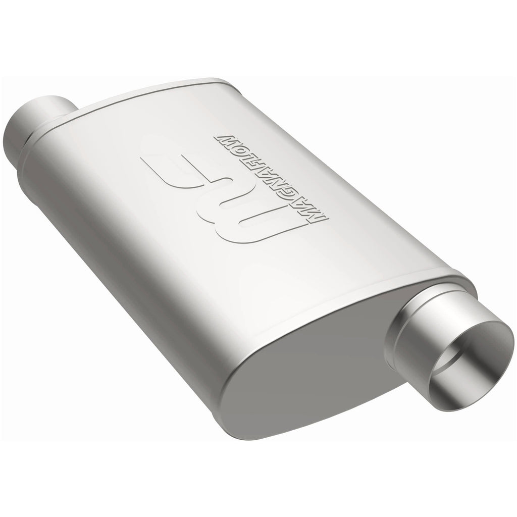 MagnaFlow Exhaust Products 11239 Straight-Through Performance Muffler; 3in. Offset/Offset; 4x14x9 Body