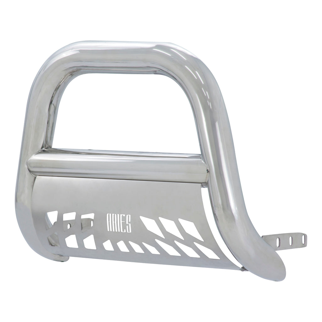 ARIES 45-4001 Big Horn 4in. Polished Stainless Bull Bar; Select Chevrolet; GMC - Truck Part Superstore
