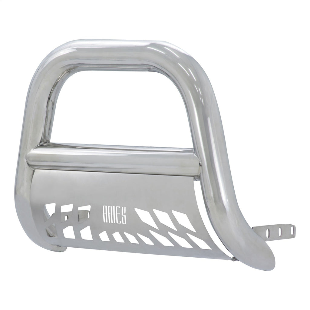 ARIES 45-4001 Big Horn 4in. Polished Stainless Bull Bar; Select Chevrolet; GMC - Truck Part Superstore