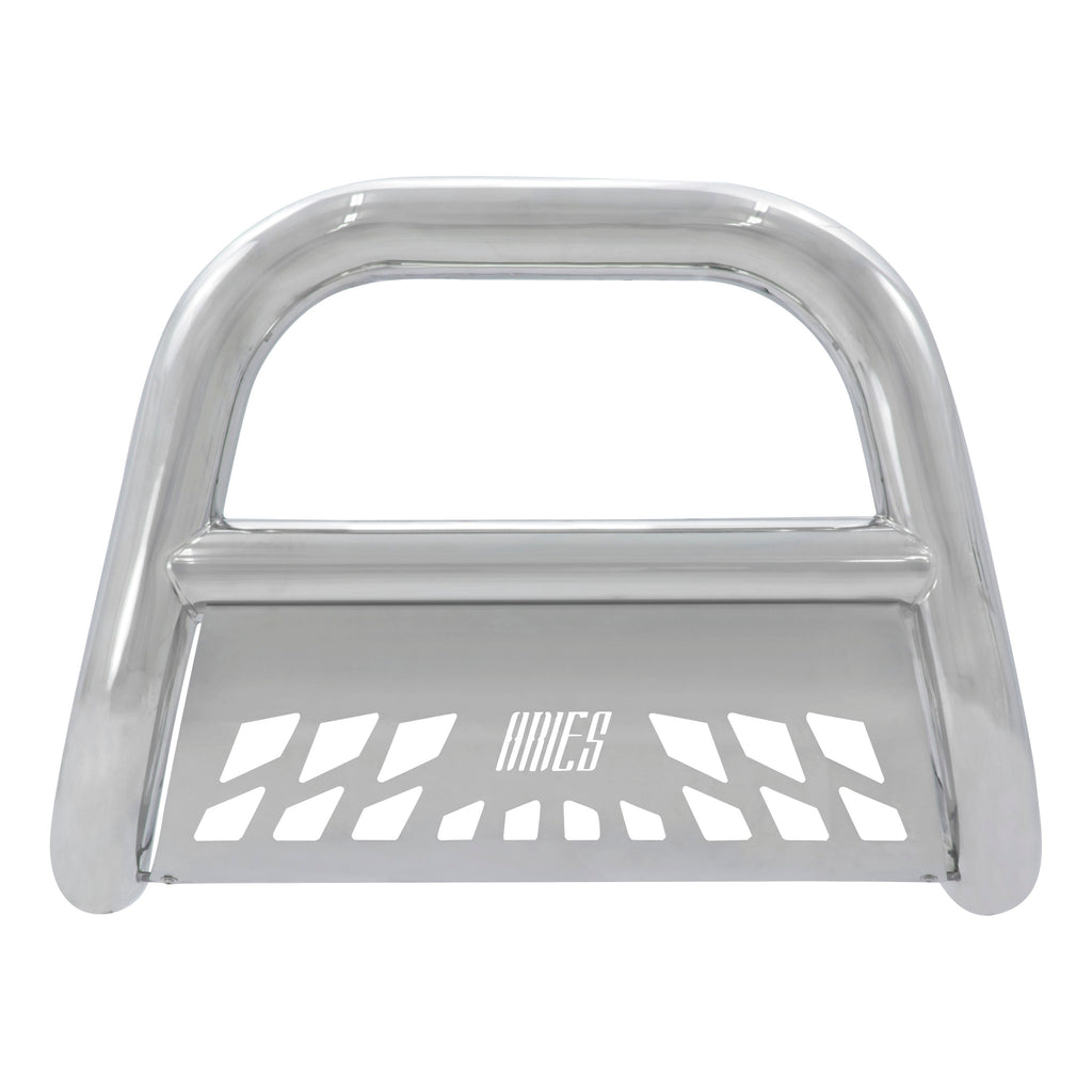 ARIES 45-4001 Big Horn 4in. Polished Stainless Bull Bar; Select Chevrolet; GMC - Truck Part Superstore