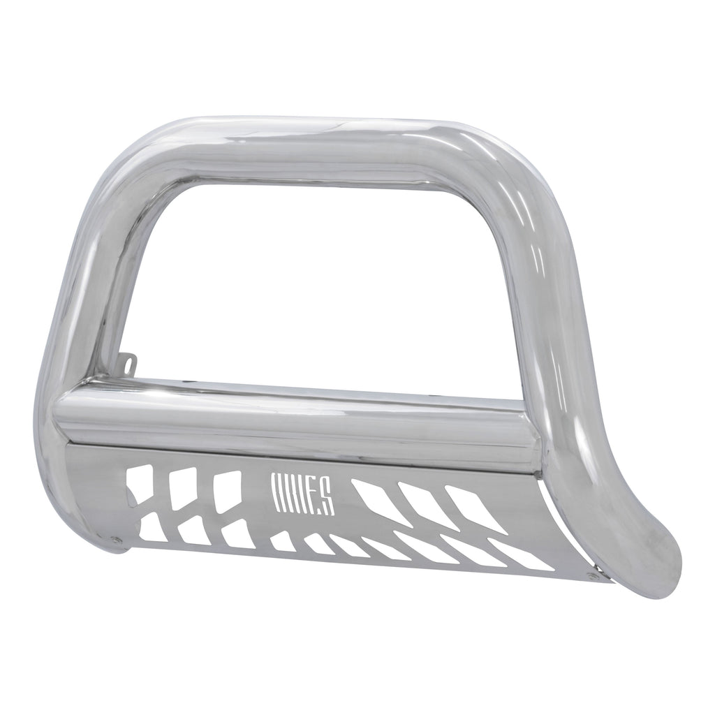 ARIES 45-4012 Big Horn 4in. Polished Stainless Bull Bar; Select Silverado; Sierra 1500 - Truck Part Superstore