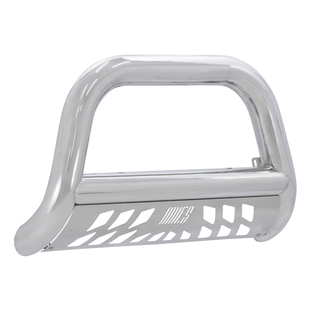 ARIES 45-4012 Big Horn 4in. Polished Stainless Bull Bar; Select Silverado; Sierra 1500 - Truck Part Superstore