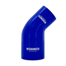Load image into Gallery viewer, 45-Degree-Silicone-Transition-Coupler,-2.50-In-To-3.00-In,-Blue