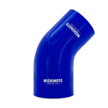 Load image into Gallery viewer, 45-Degree-Silicone-Transition-Coupler,-3.00-In-To-4.00-In,-Blue
