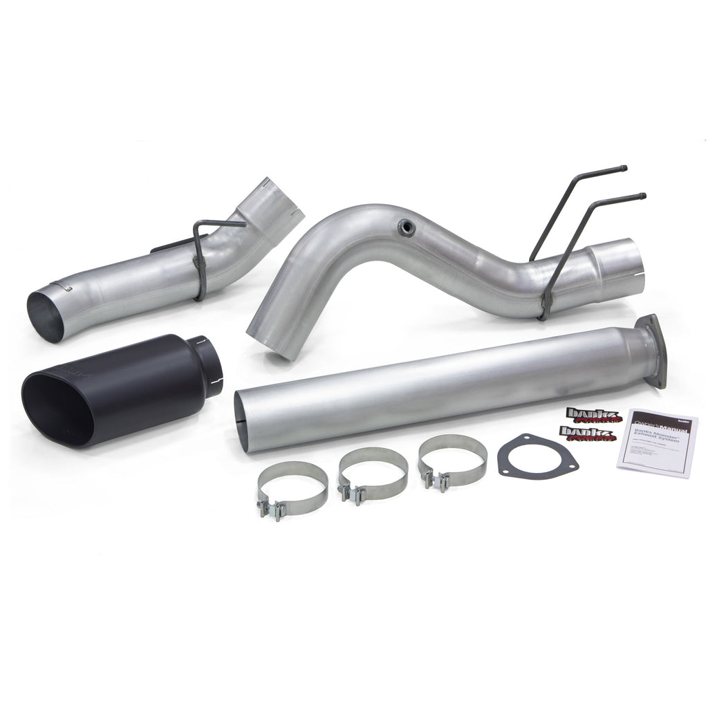~(45-Lbs.-40X18x14)~-Monster-Exhaust-5.0-Single-2017-2020-Ford-6.7L-W-Sidekick-SS-Black-Tip