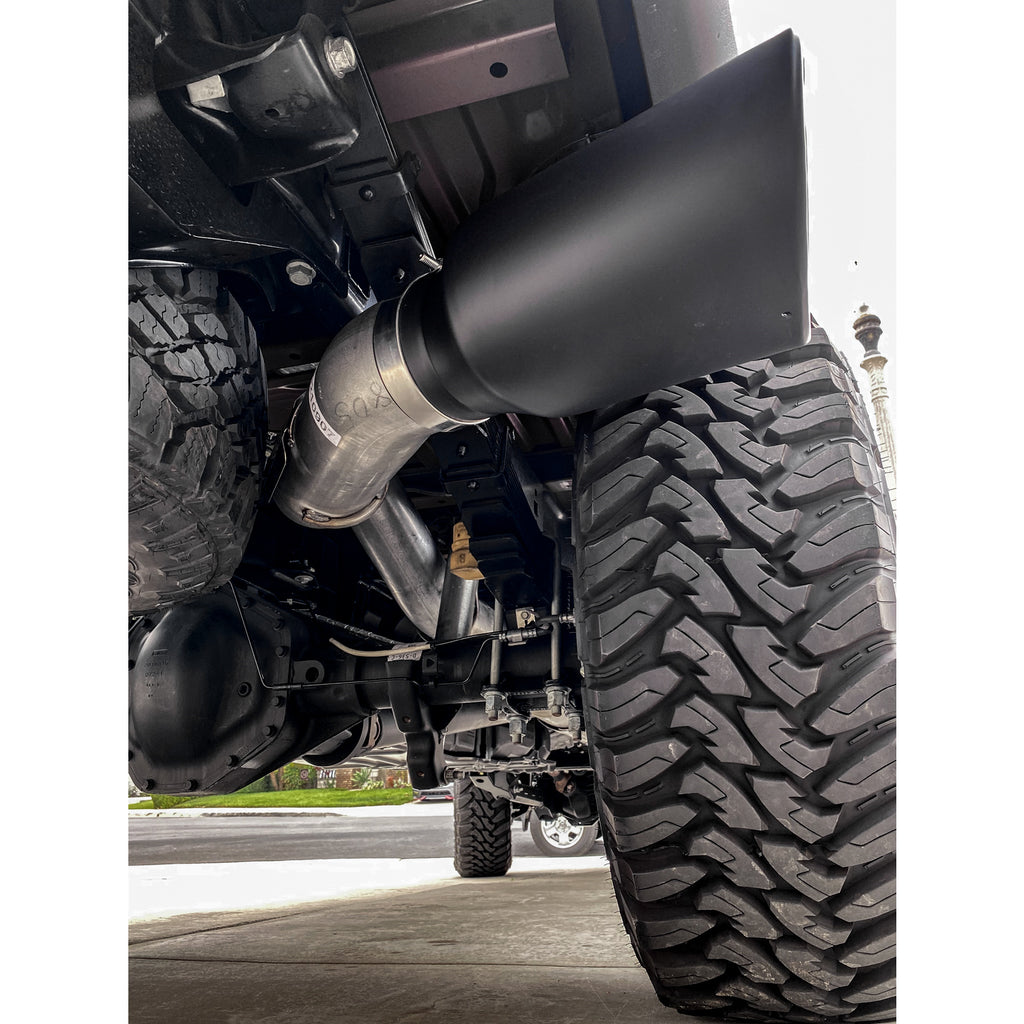 ~(45-Lbs.-40X18x14)~-Monster-Exhaust-5.0-Single-2017-2020-Ford-6.7L-W-Sidekick-SS-Black-Tip