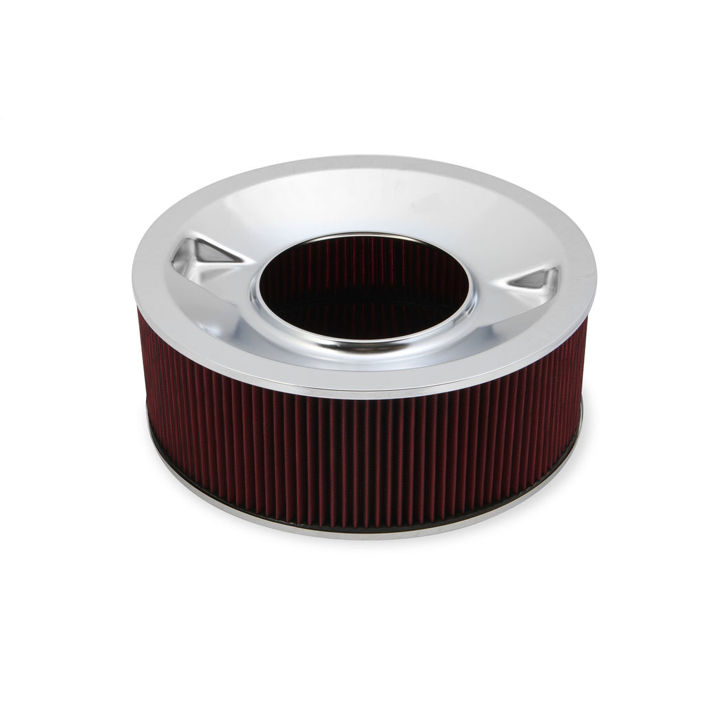 4500-Drop-Base-Air-Cleaner-Chrome-W6-Red-Washable-Gauze-Filter