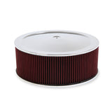 Holley 120-4560 4500 Drop Base Air Cleaner Chrome w/6