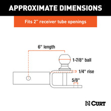 Load image into Gallery viewer, CURT 45005 3-in-1 ATV Ball Mount with 2" Shank and 1-7/8" Trailer Ball
