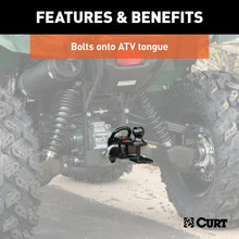 Load image into Gallery viewer, CURT 45006 Bolt-On ATV Tongue Adapter with 2" Receiver