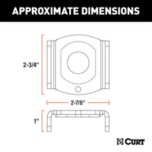 Load image into Gallery viewer, CURT 45007 Ball Mount Tongue Sleeve (2-1/2in. Tongue Sleeve; 1in. Ball Hole) - Truck Part Superstore