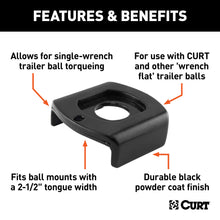 Load image into Gallery viewer, CURT 45007 Ball Mount Tongue Sleeve (2-1/2in. Tongue Sleeve; 1in. Ball Hole) - Truck Part Superstore