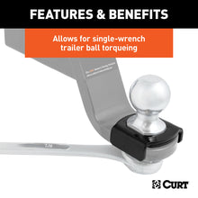 Load image into Gallery viewer, CURT 45007 Ball Mount Tongue Sleeve (2-1/2in. Tongue Sleeve; 1in. Ball Hole) - Truck Part Superstore