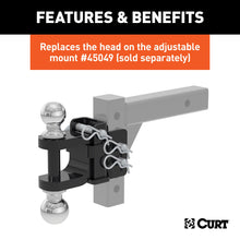Load image into Gallery viewer, CURT 45008 Replacement Adjustable Multipurpose Ball Mount Head (Fits #45049)