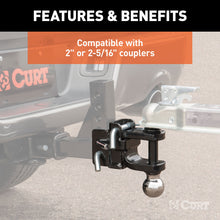 Load image into Gallery viewer, CURT 45008 Replacement Adjustable Multipurpose Ball Mount Head (Fits #45049)