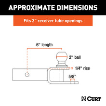 Load image into Gallery viewer, CURT 45009 3-in-1 ATV Ball Mount with 2" Shank and 2" Trailer Ball