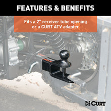 Load image into Gallery viewer, CURT 45009 3-in-1 ATV Ball Mount with 2" Shank and 2" Trailer Ball