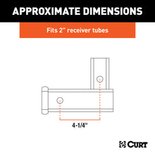 Load image into Gallery viewer, CURT 45013 Vertical Receiver Adapter (2" Shank, 5,000 lbs.)