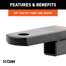 Load image into Gallery viewer, CURT 45019 Class 1 Ball Mount (1-1/4" Shank, 2,000 lbs., 1-1/4" Drop, 9-3/4" Long)