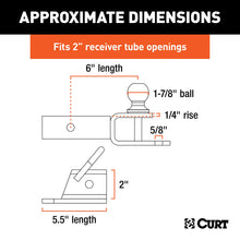 Load image into Gallery viewer, CURT 45029 ATV Towing Starter Kit with 2" Shank and 1-7/8" Trailer Ball
