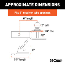 Load image into Gallery viewer, CURT 45038 ATV Towing Starter Kit with 2" Shank and 2" Trailer Ball