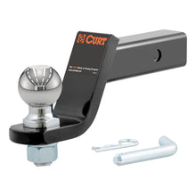 Load image into Gallery viewer, CURT 45042 Loaded Ball Mount with 2-5/16" Ball (2" Shank, 7,500 lbs., 4" Drop)