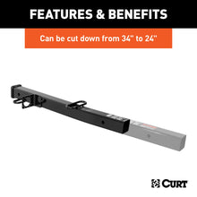 Load image into Gallery viewer, CURT 45048 Receiver Tube Adapter (2-1/2" to 2" Shank, 4,500 lbs. GTW, 34" Length)