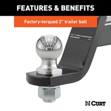 Load image into Gallery viewer, CURT 45057 Loaded Ball Mounts with 2" Balls (2" Shank, 7,500 lbs., 4" Drop, 3-Pack)